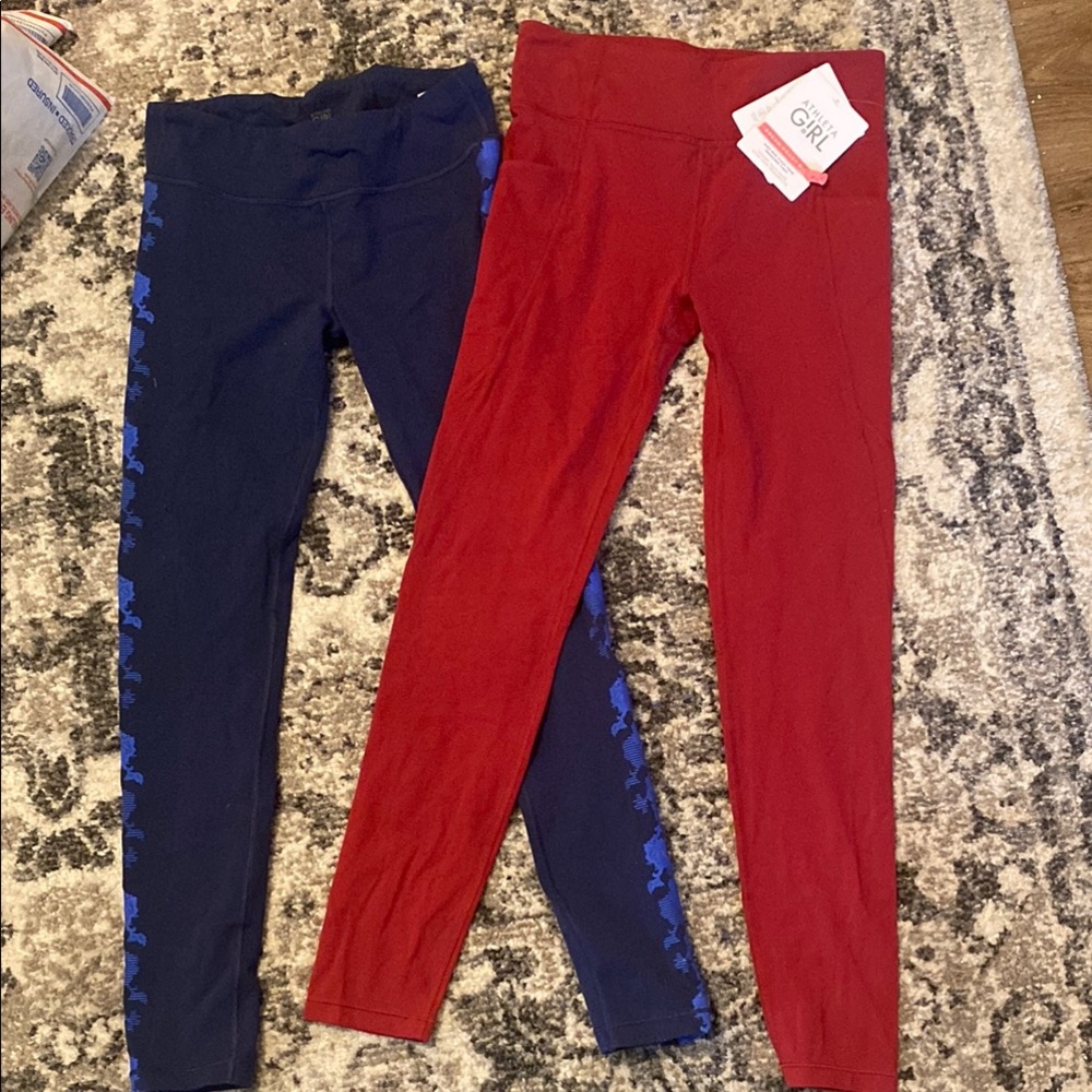 NWT Athleta high-rise stash your treasures tight size XXL 16 navy print leggings